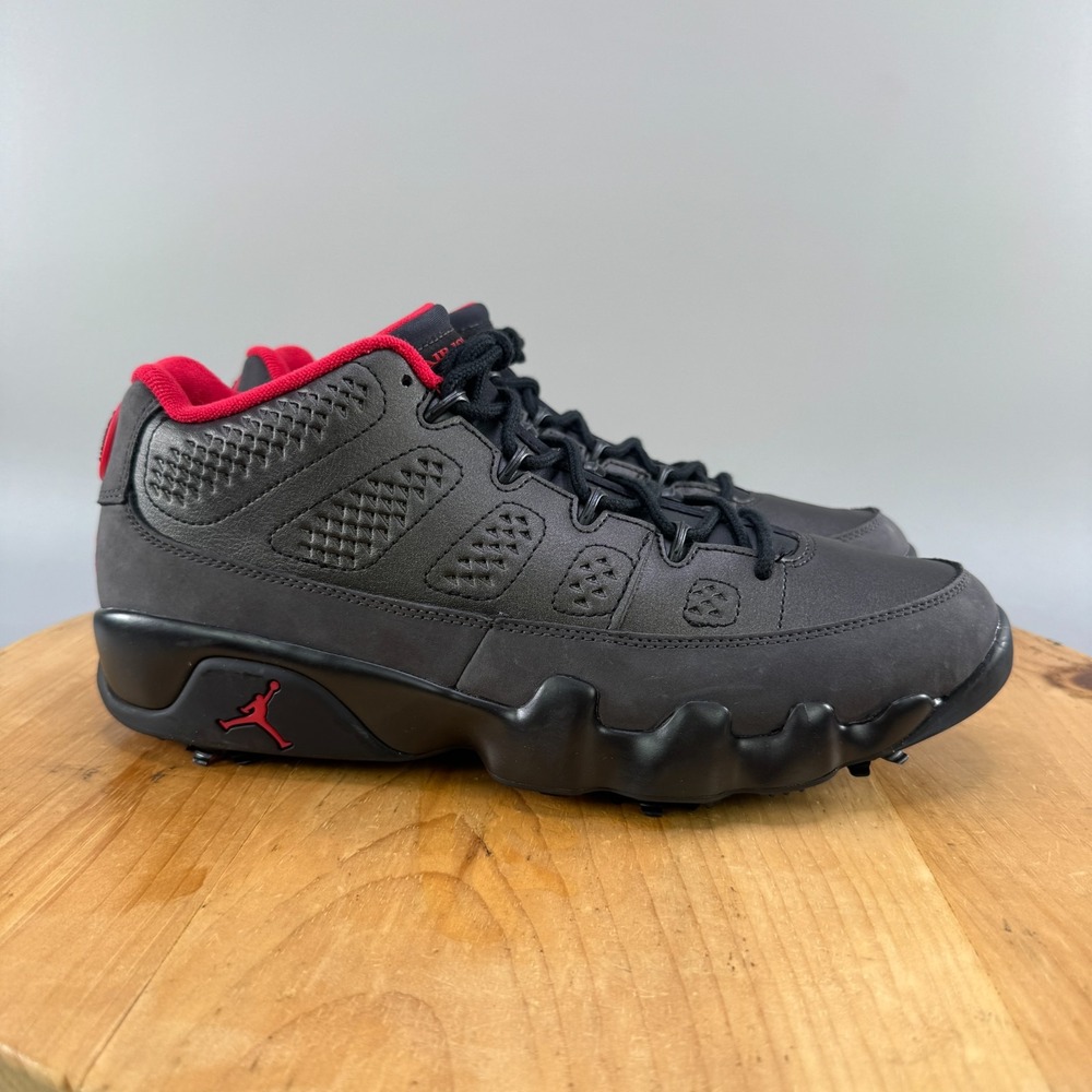 Nike Air Jordan 9 Retro Low‎ Golf Men's Size 8 Charcoal Grey Black FJ5934-002